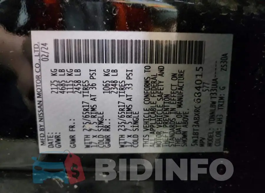 5N1BT3ABXRC684015 Photo# 13