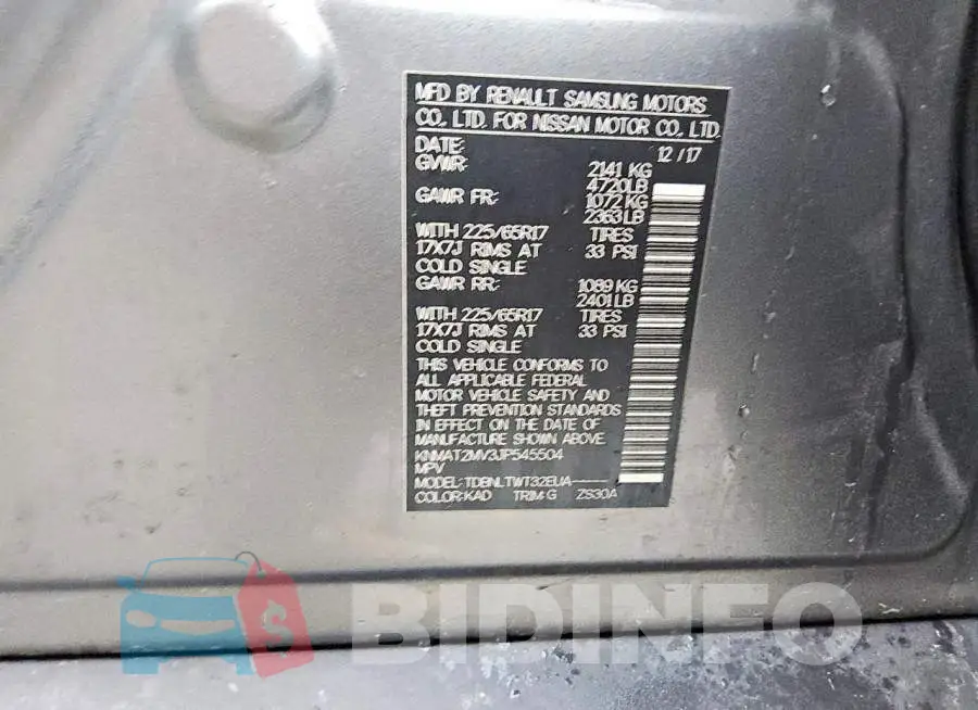 KNMAT2MV3JP545504 Photo# 5