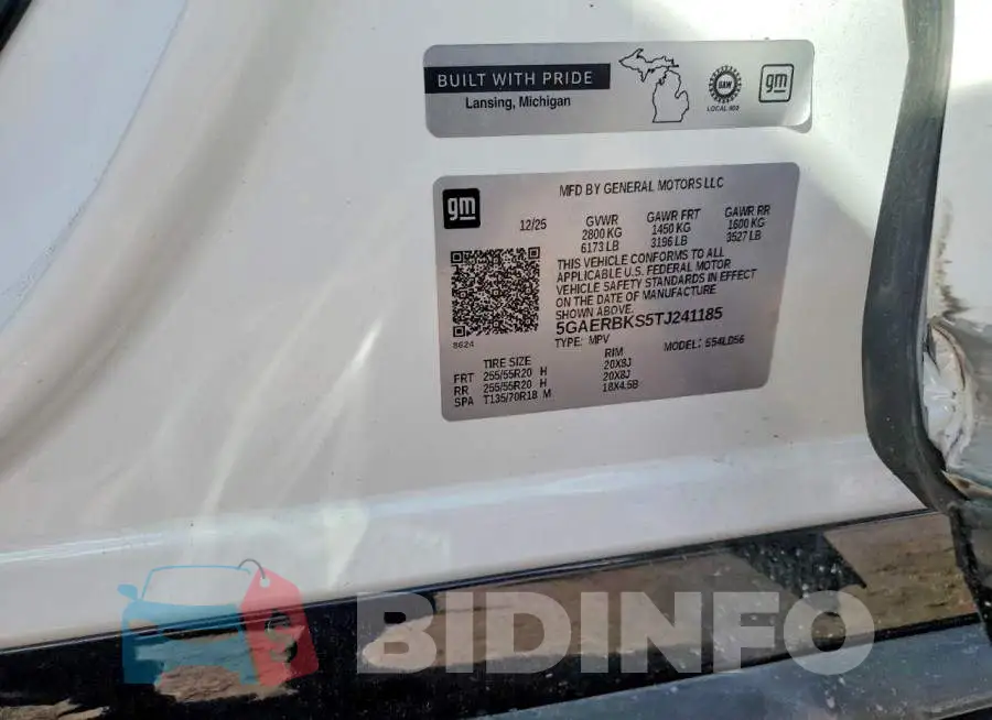 5GAERBKS5TJ241185 Photo# 14
