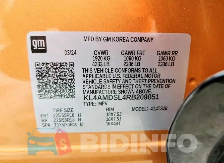 KL4AMDSL4RB209051 Photo# 13