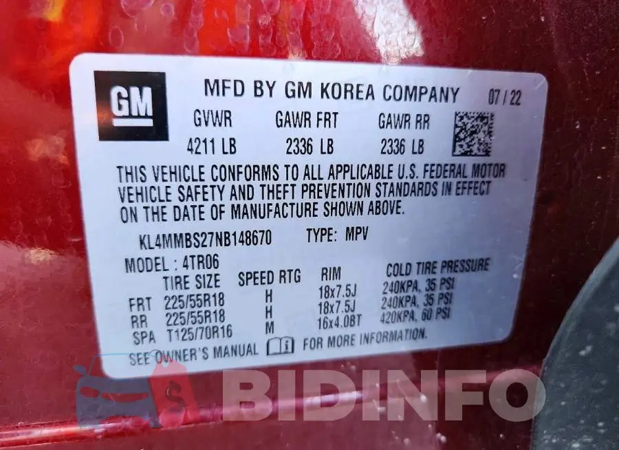 KL4MMBS27NB148670 Photo# 13