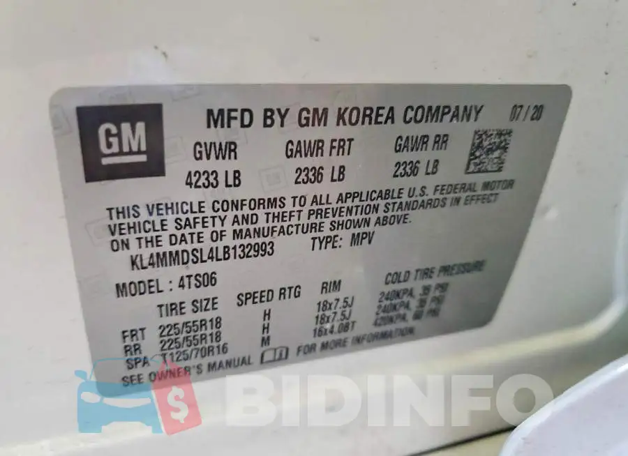 KL4MMDSL4LB132993 Photo# 13