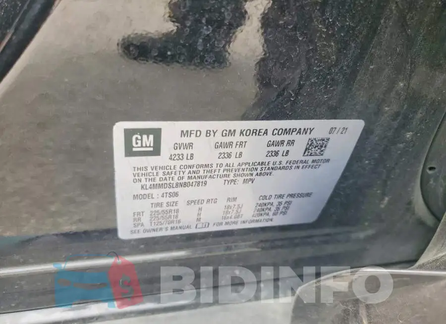 KL4MMDSL8NB047819 Photo# 13