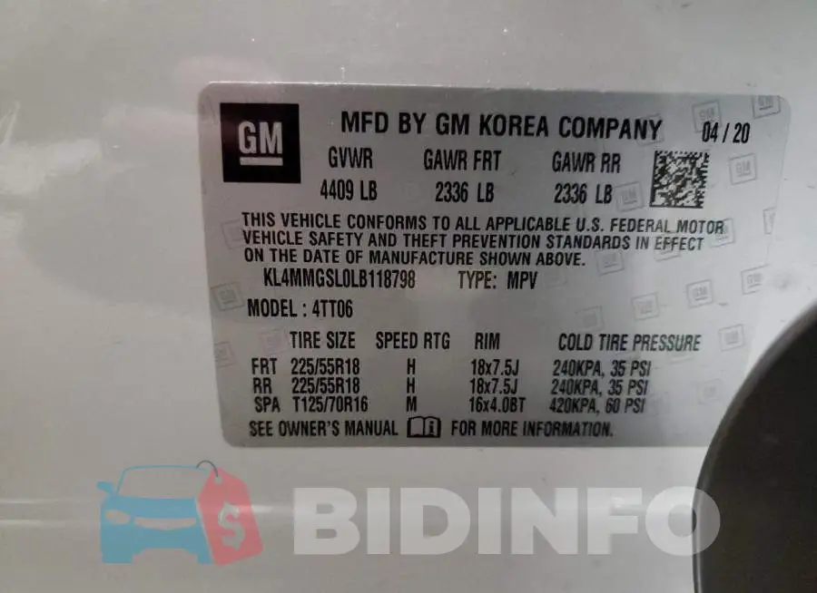 KL4MMGSL0LB118798 Photo# 13