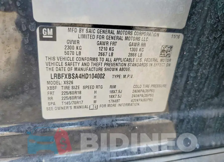 LRBFXBSA4HD104002 Photo# 12