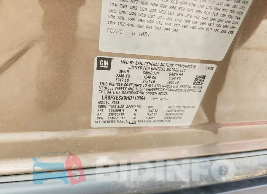 LRBFXESX9HD110884 Photo# 12