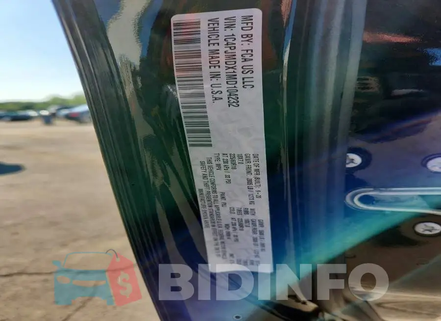 1C4PJMDX1MD104232 Photo# 14