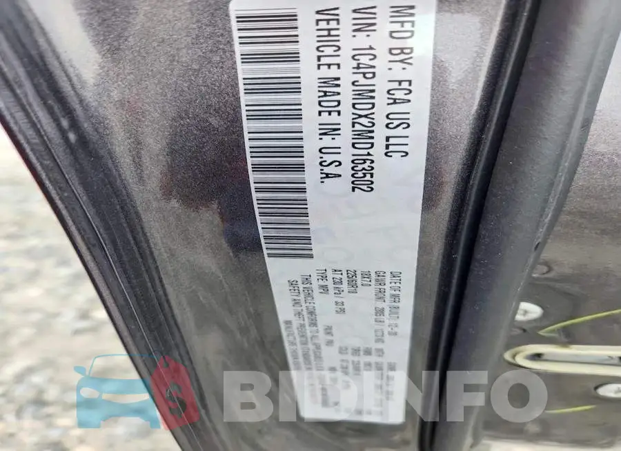 1C4PJMDX2MD163502 Photo# 13