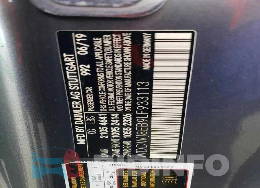 WDDWJ8EB9LF933113 Photo# 12