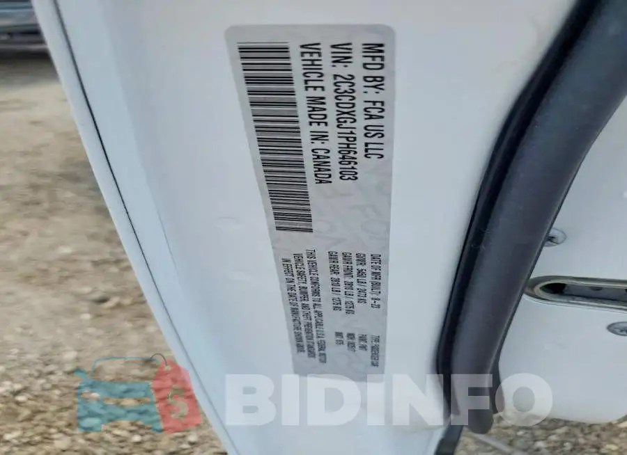 2C3CDXGJ1PH646103 Photo# 13