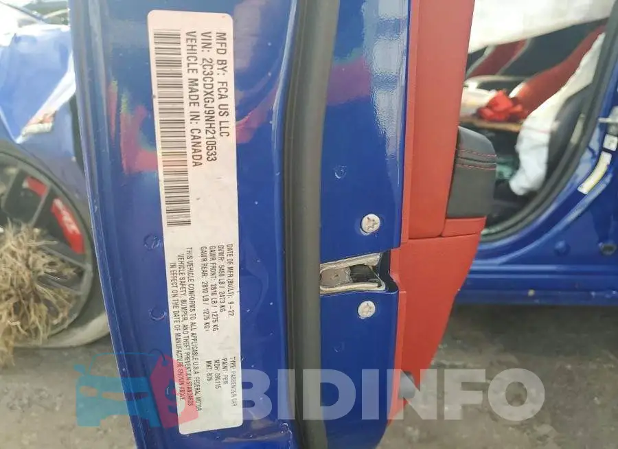 2C3CDXGJ9NH210533 Photo# 12