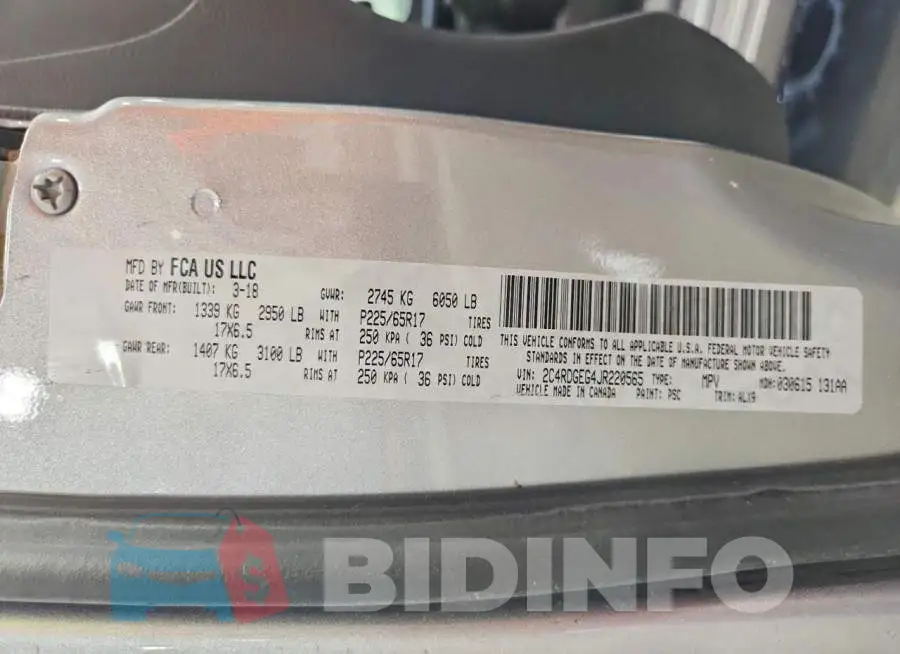 2C4RDGEG4JR220565 Photo# 14