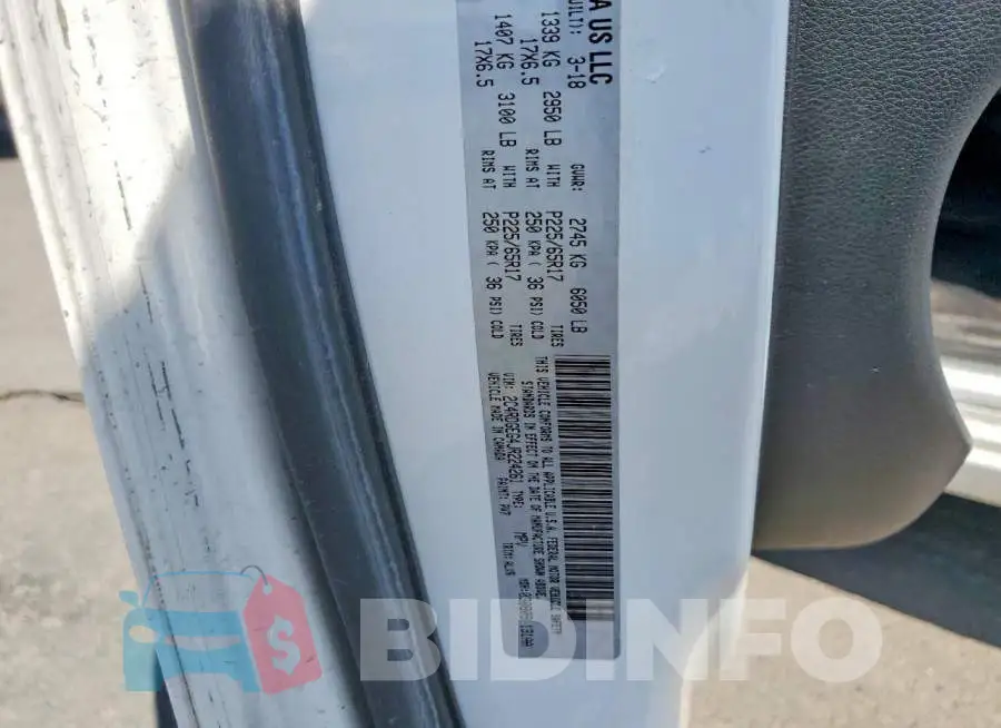 2C4RDGEG4JR224261 Photo# 13