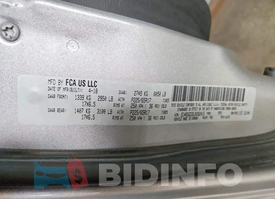 2C4RDGEG9JR282415 Photo# 13