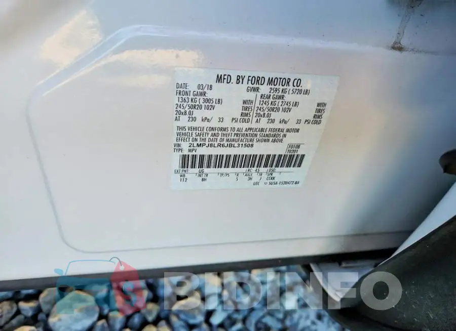2LMPJ8LR6JBL31508 Photo# 12