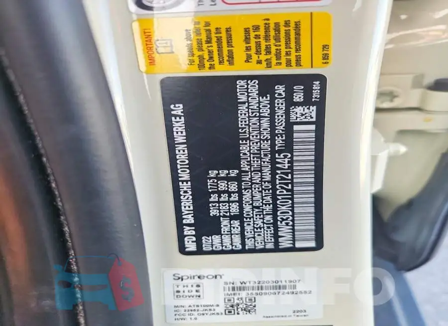WMW53DK01P2T21445 Photo# 12