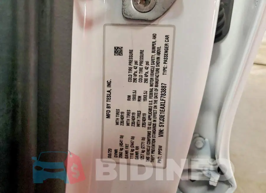 5YJ3E1EAXLF783887 Photo# 12