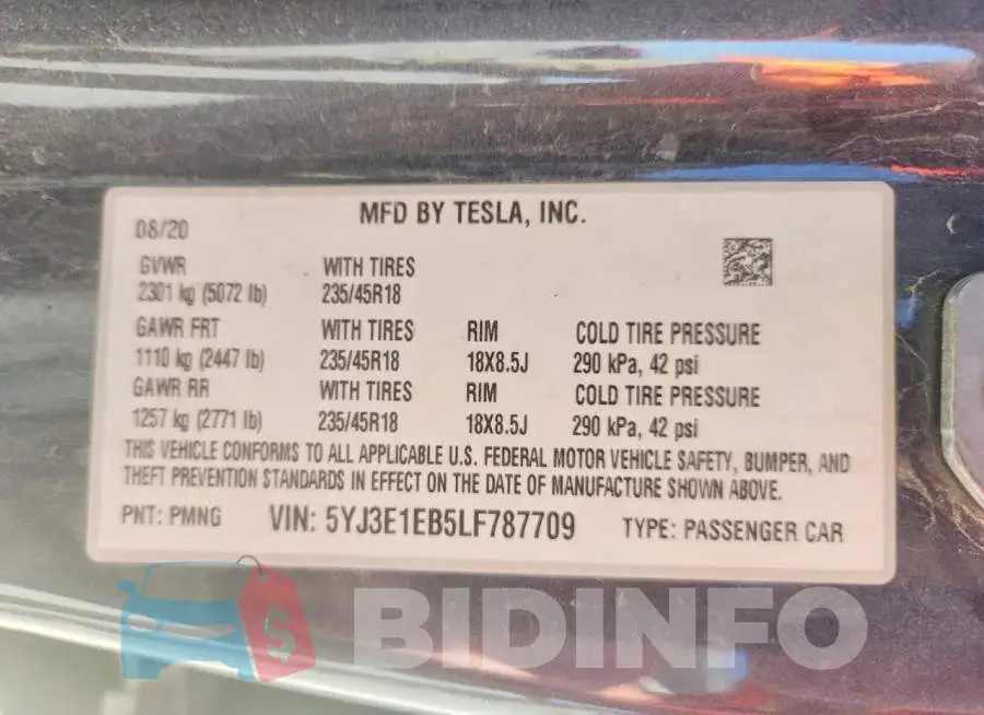 5YJ3E1EB5LF787709 Photo# 13