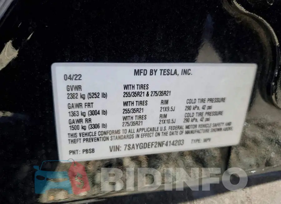 7SAYGDEF2NF414203 Photo# 13