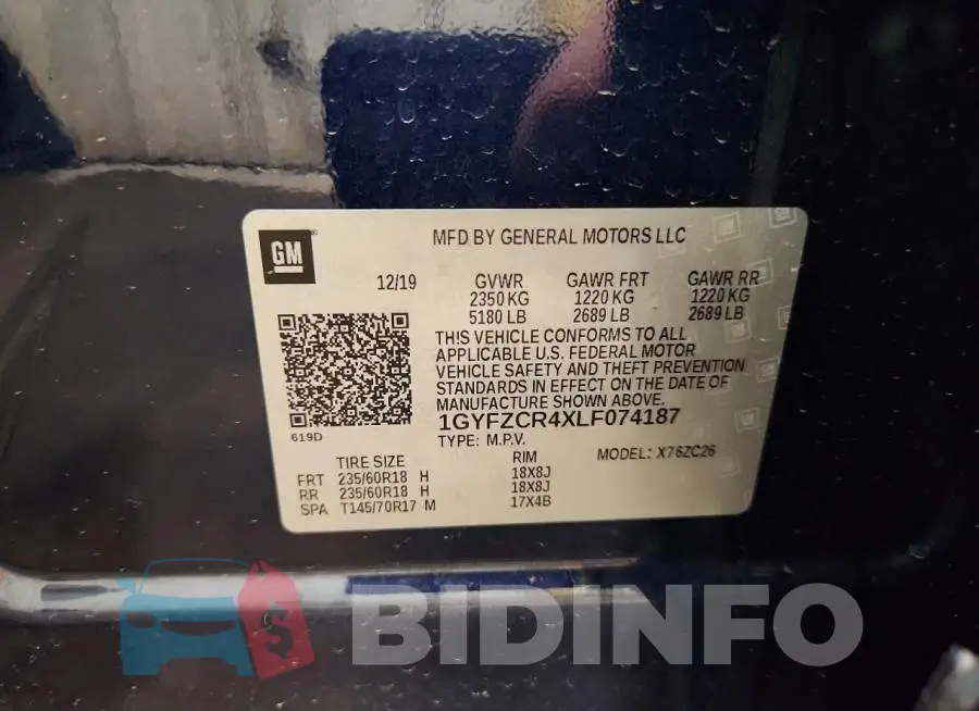 1GYFZCR4XLF074187 Photo# 12