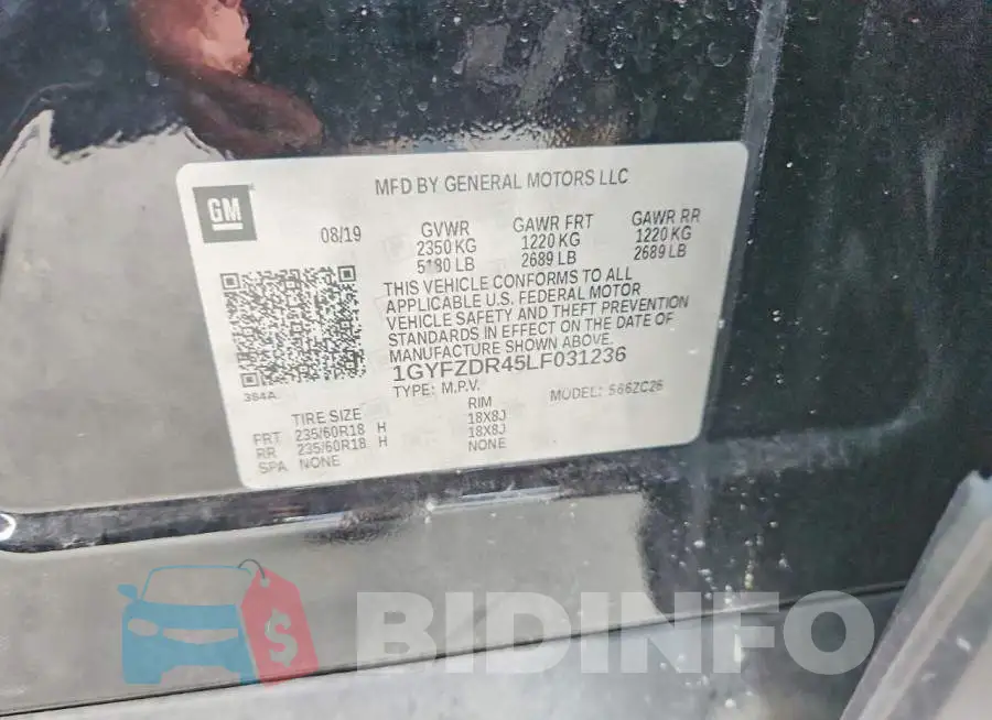 1GYFZDR45LF031236 Photo# 12