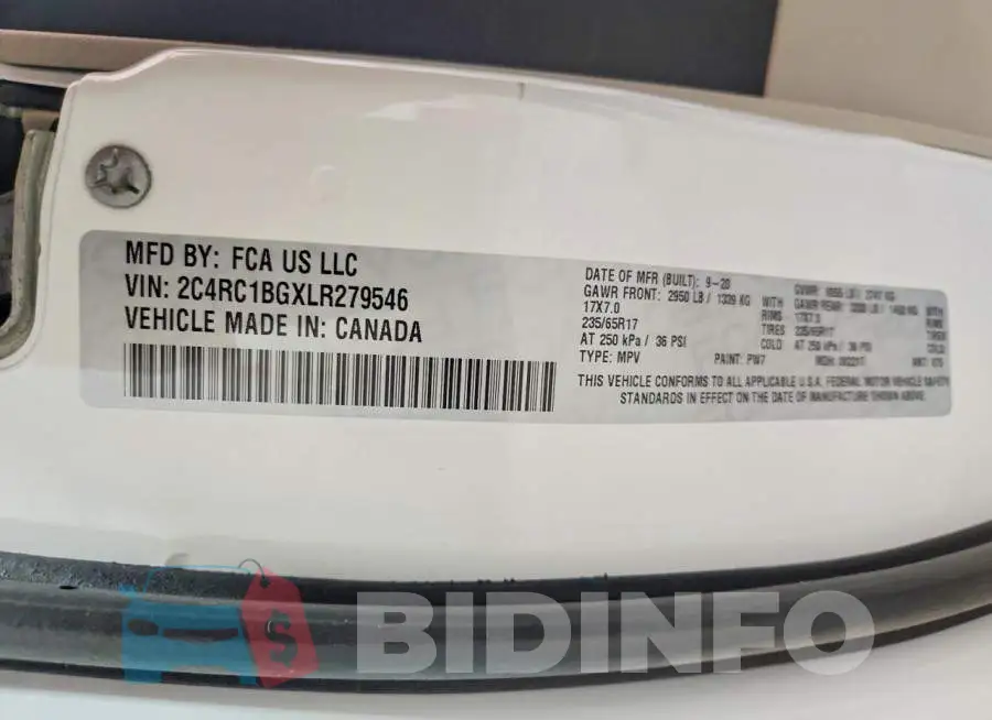 2C4RC1BGXLR279546 Photo# 13