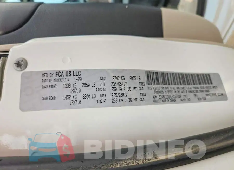2C4RC1DG4LR157200 Photo# 13