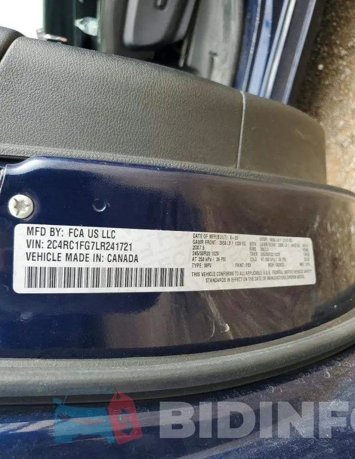 2C4RC1FG7LR241721 Photo# 12