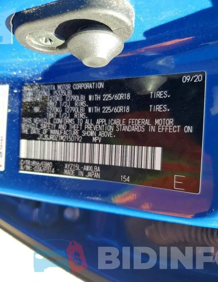 JTJSJRDZ1M2150192 Photo# 12