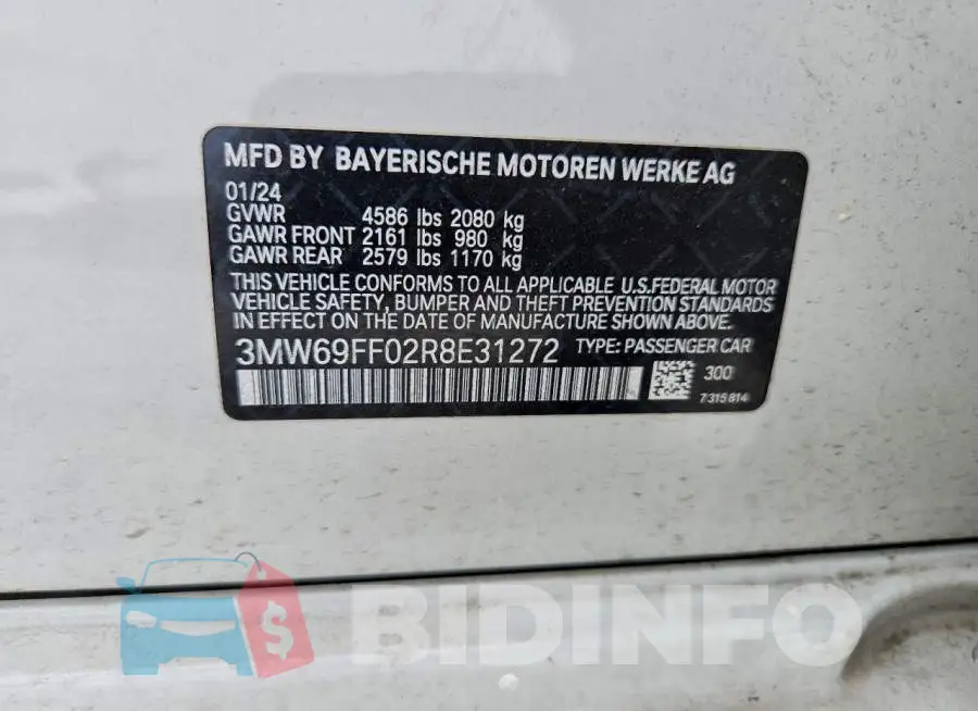 3MW69FF02R8E31272 Photo# 12