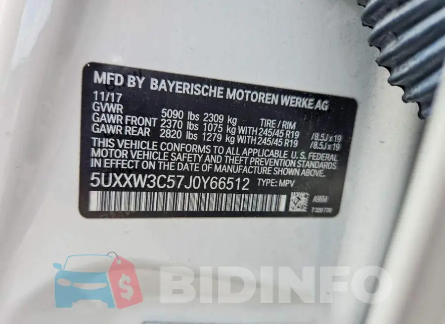 5UXXW3C57J0Y66512 Photo# 13