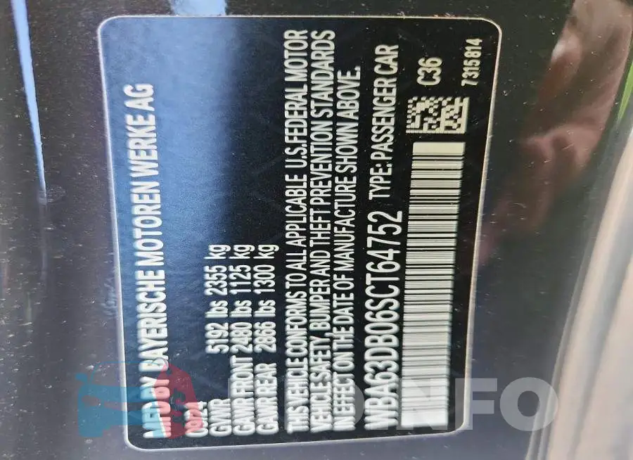 WBA63DB06SCT64752 Photo# 13