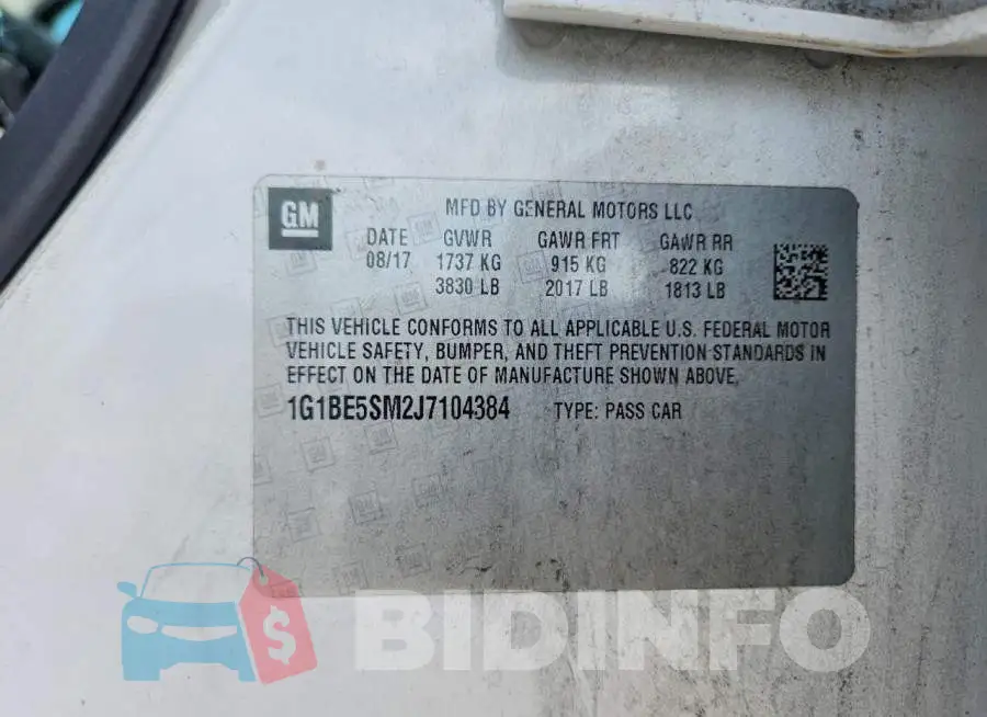 1G1BE5SM2J7104384 Photo# 13