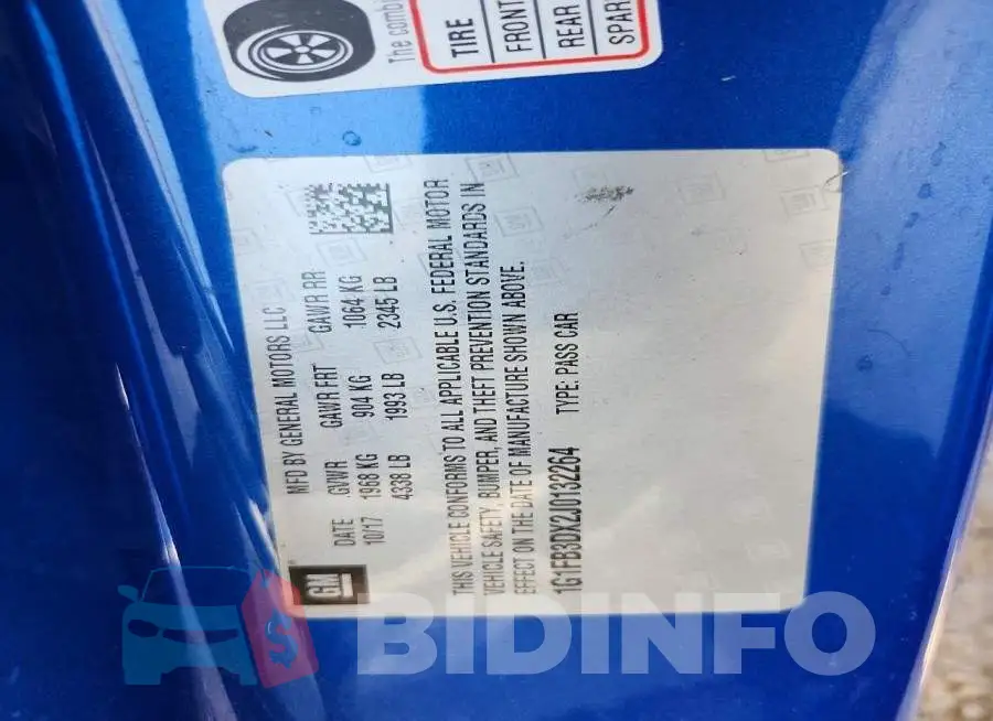 1G1FB3DX2J0132264 Photo# 13