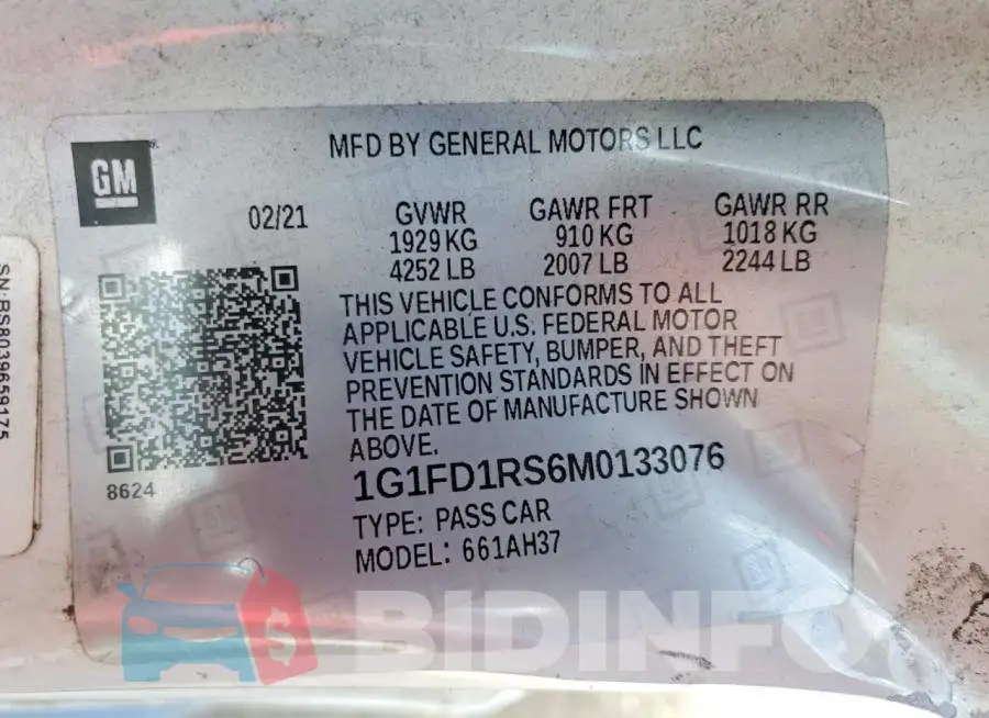 1G1FD1RS6M0133076 Photo# 12