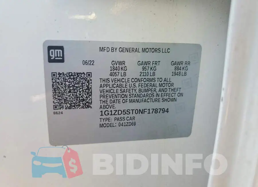 1G1ZD5ST0NF178794 Photo# 12