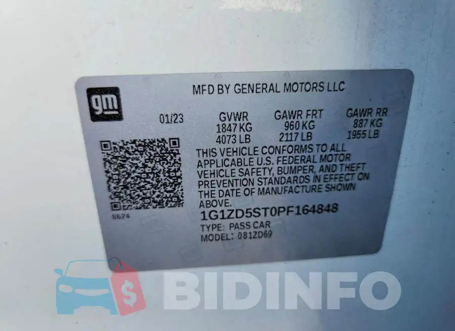 1G1ZD5ST0PF164848 Photo# 12