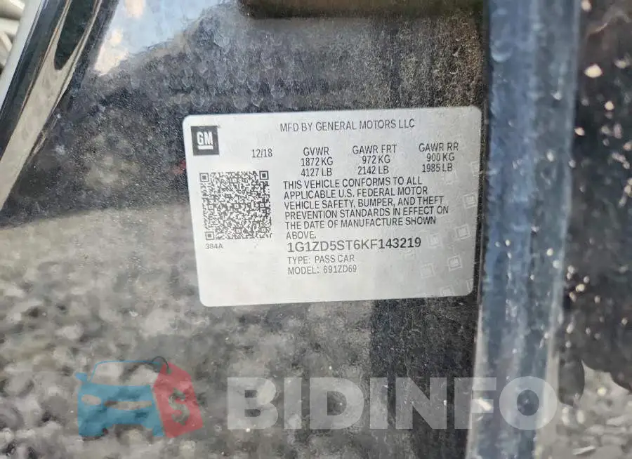 1G1ZD5ST6KF143219 Photo# 12