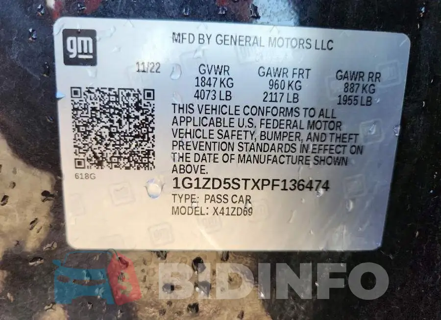 1G1ZD5STXPF136474 Photo# 13