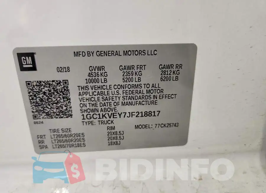 1GC1KVEY7JF218817 Photo# 12