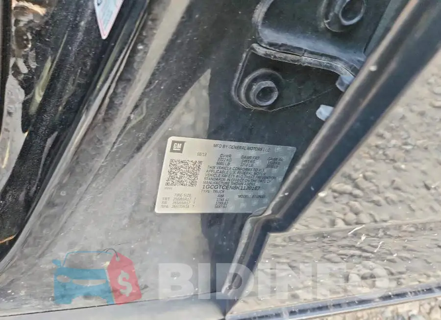1GCGTCEN8K1120167 Photo# 12