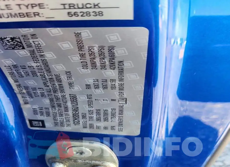 1GCHSBEA6J1235587 Photo# 12