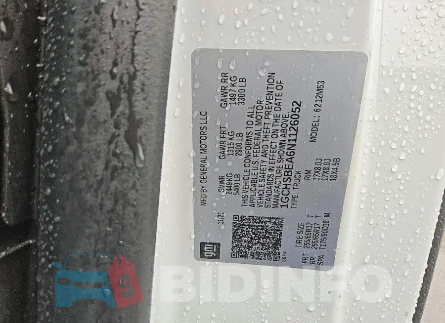 1GCHSBEA6N1126052 Photo# 12