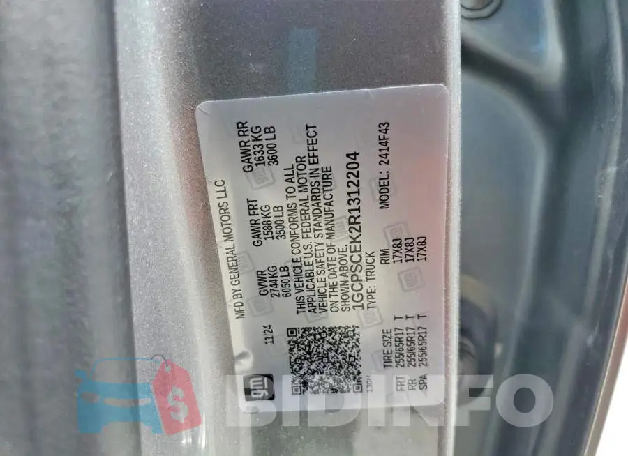 1GCPSCEK2R1312204 Photo# 12