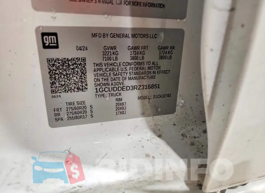1GCUDDED3RZ316851 Photo# 12