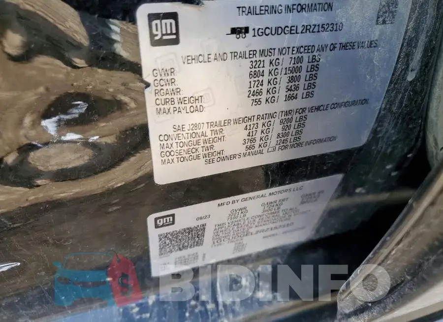 1GCUDGEL2RZ152310 Photo# 12