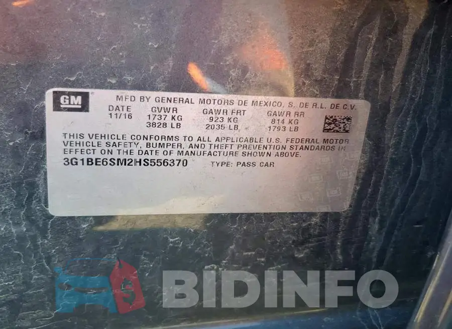 3G1BE6SM2HS556370 Photo# 12