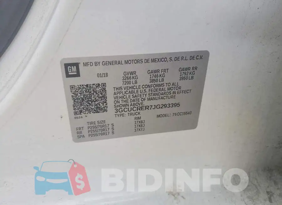 3GCUCRER7JG293395 Photo# 12