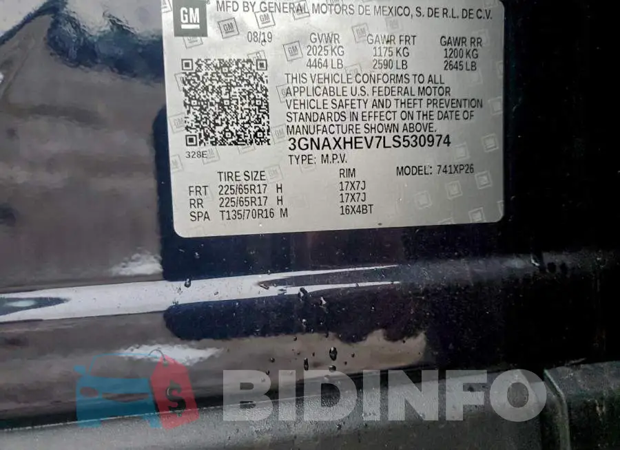 3GNAXHEV7LS530974 Photo# 12