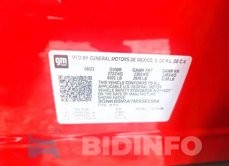 3GNKBBRA7MS561554 Photo# 14